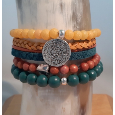 armbanden set in warme kleuren armbanden set in warme kleuren